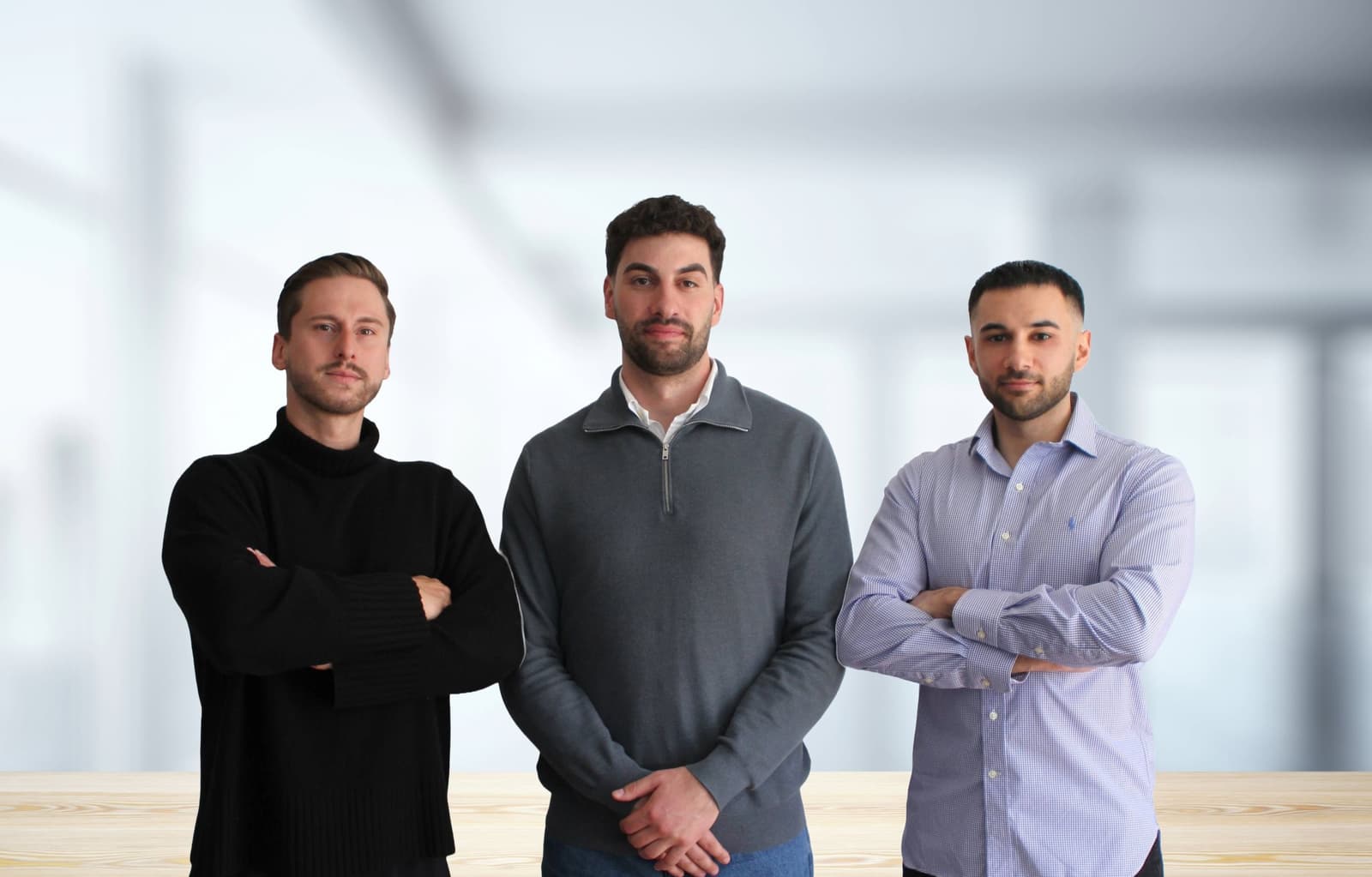 Das Gründerteam von SolveTrail in Nürnberg: Emre Uluca, Brandon Lala und Jakov Koukouliev